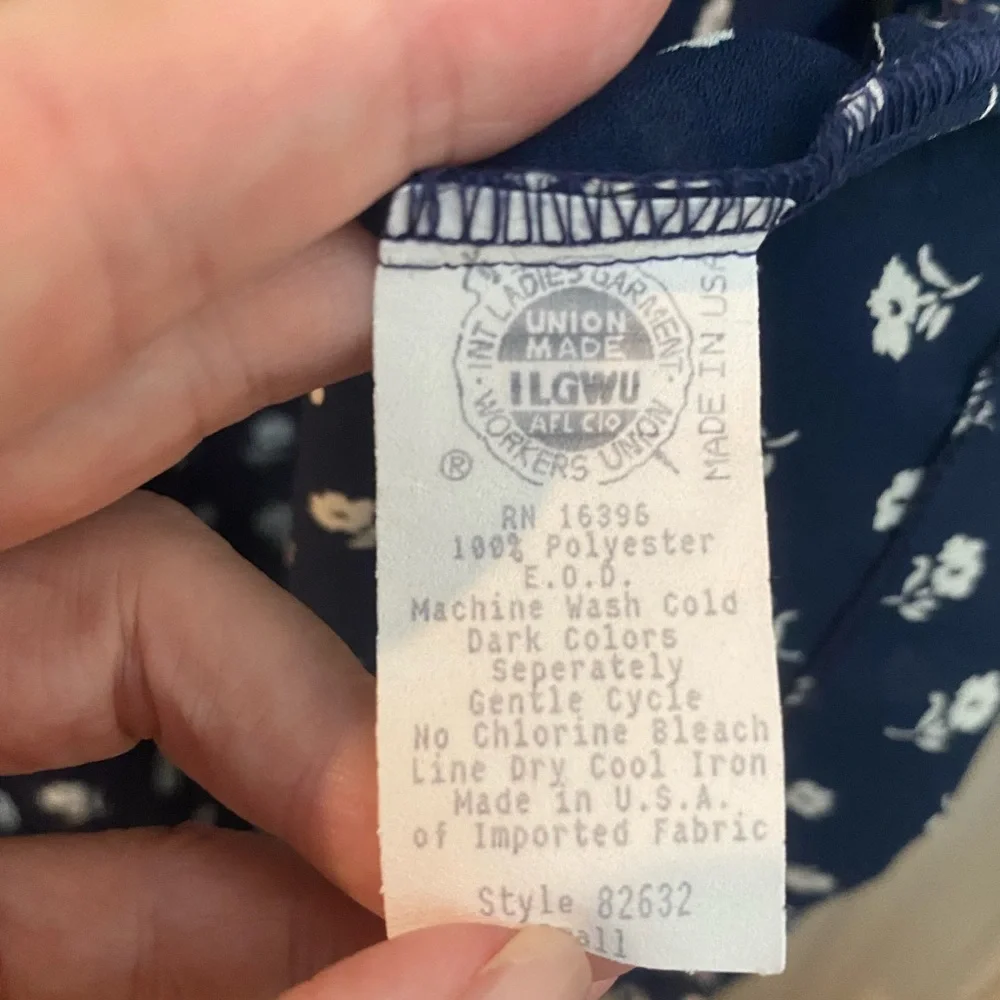 Valentino Vintage Navy & White Robe Small